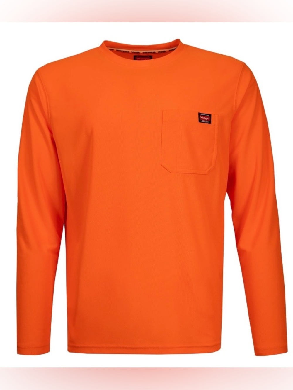 Wrangler Workwear Men's Long Sleeve Performance Work Pocket T-Shirt